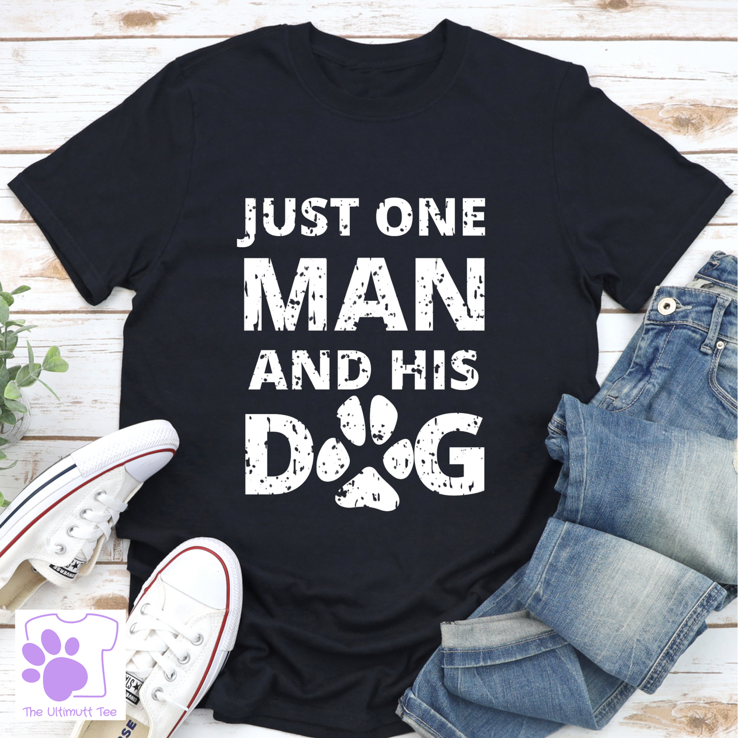 Dog Dad Tshirt Retro Paw Print Dog Lover T shirt Vintage Look Dog Owner Gift