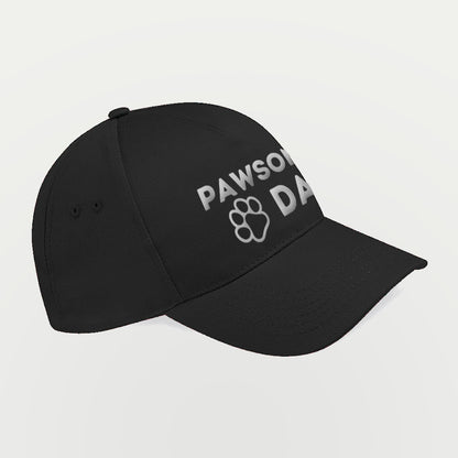 Pawsome Dad Paw Print Dog Dad Cotton Cap