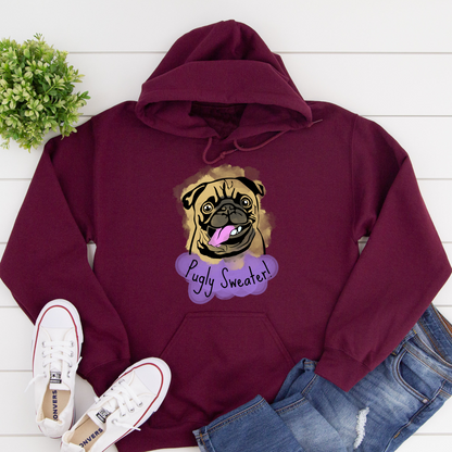 Pugly Sweater Pug Dog Lover Hoodie