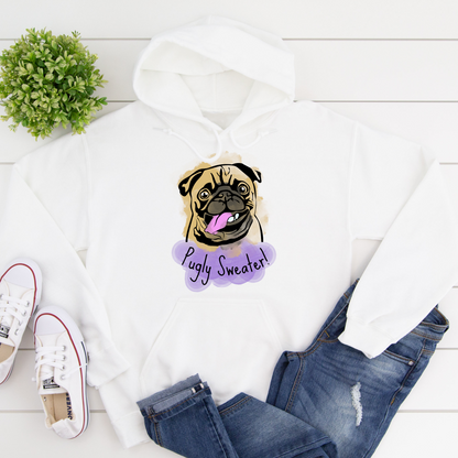 Pugly Sweater Pug Dog Lover Hoodie