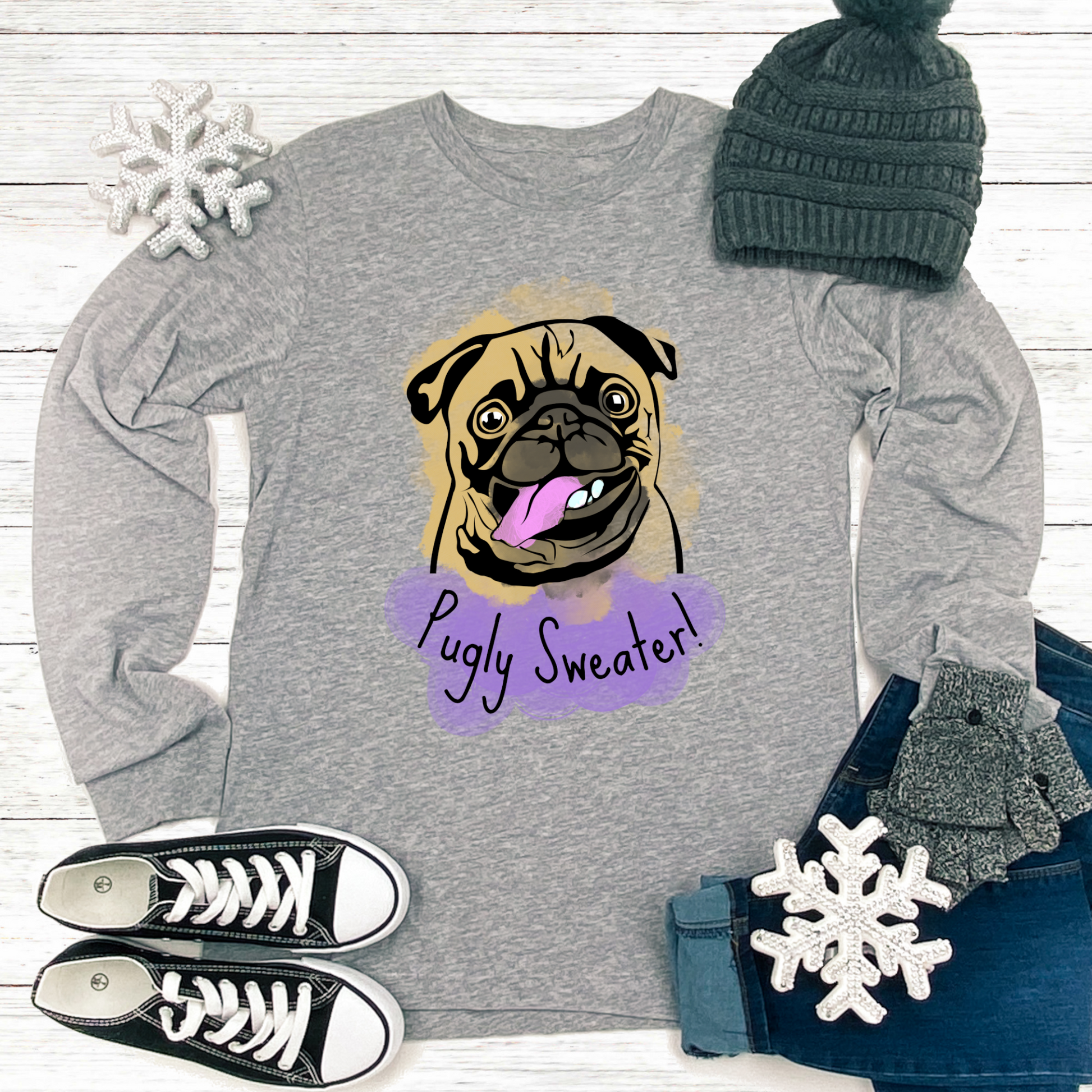 Pugly christmas hot sale sweater