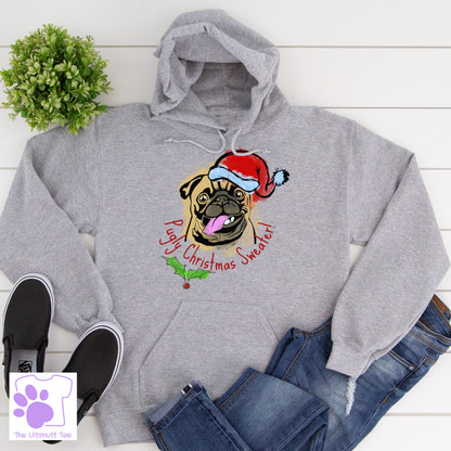 Pugly Christmas Sweater Pug Dog Lover Hoodie