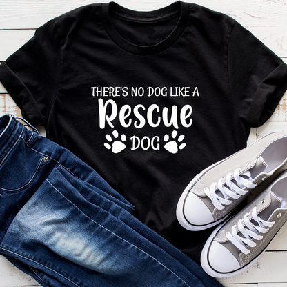 Rescue Dog Lover Tshirt Pawprints Shirt Rescue Dog Owner Dog Lover Gift