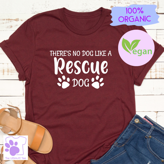 Rescue Dog Lover Tshirt Pawprints Shirt Rescue Dog Owner Dog Lover Gift