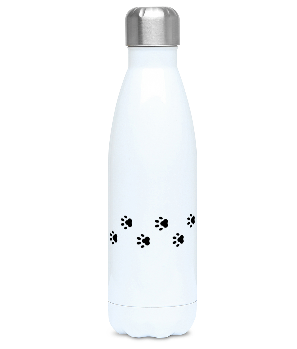 Dog Dad Line Art Paw Prints Dog Lover 500ml Water Bottle