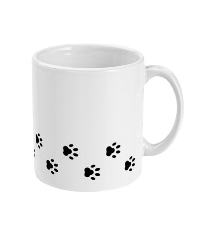 Dog Dad Coffee Mug Dog Lover Mug Dog Line Art Paw Print Dog Owner Gift