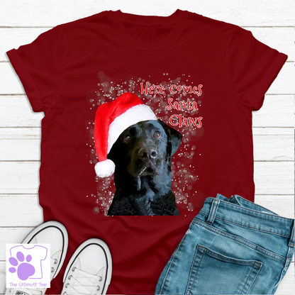 Black Labrador Christmas T shirt Festive Dog Lover Christmas Gift red