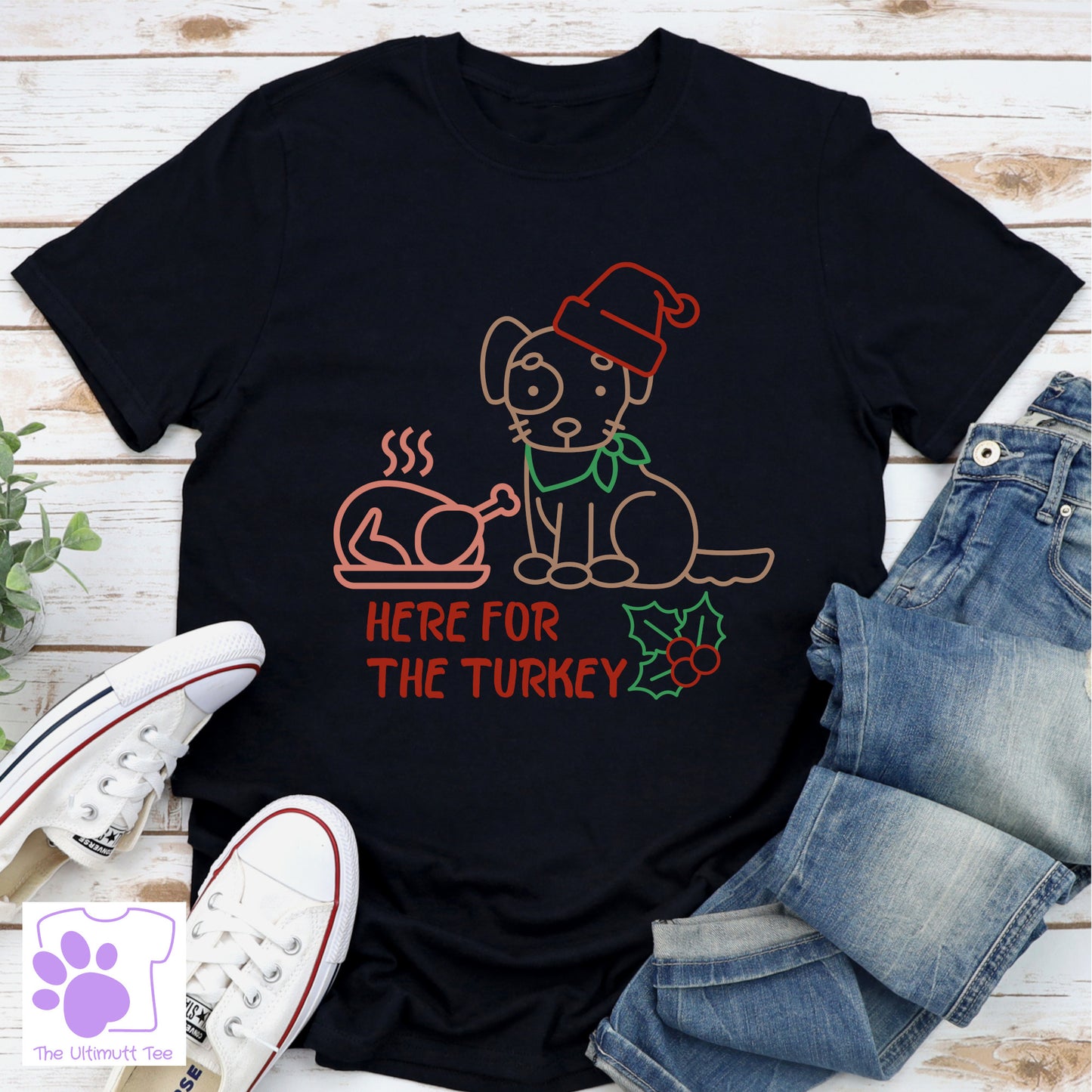 Cute Puppy Christmas Dog Lover T shirt Christmas Gift black