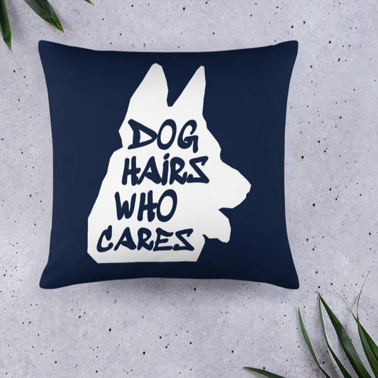 Dog Hairs Who Cares Dog Lover Throw Pillow