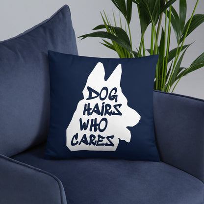 Dog Hairs Who Cares Dog Lover Throw Pillow