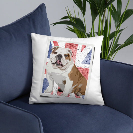 British Bulldog Dog Lover Throw Pillow Cushion Dog Owner Gift