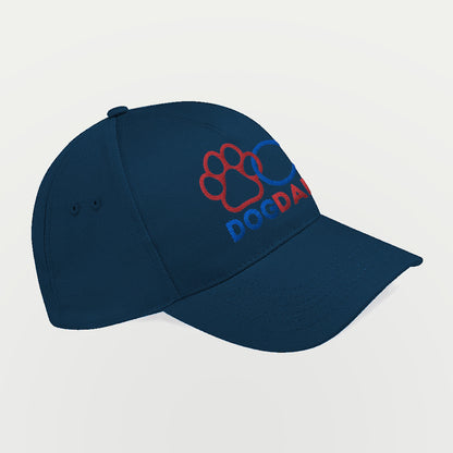 Dog Dad Gender Symbol Paw Print Dog Dad Cotton Cap