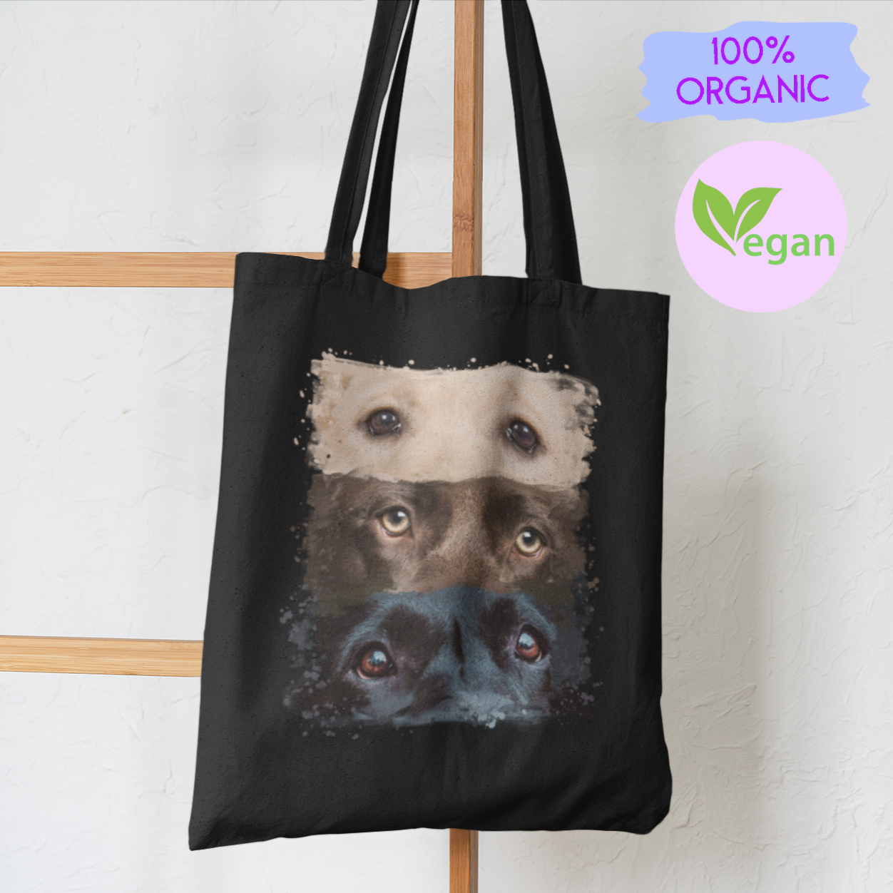 Labrador Eyes Painting Dog lover Tote Shoulder Bag