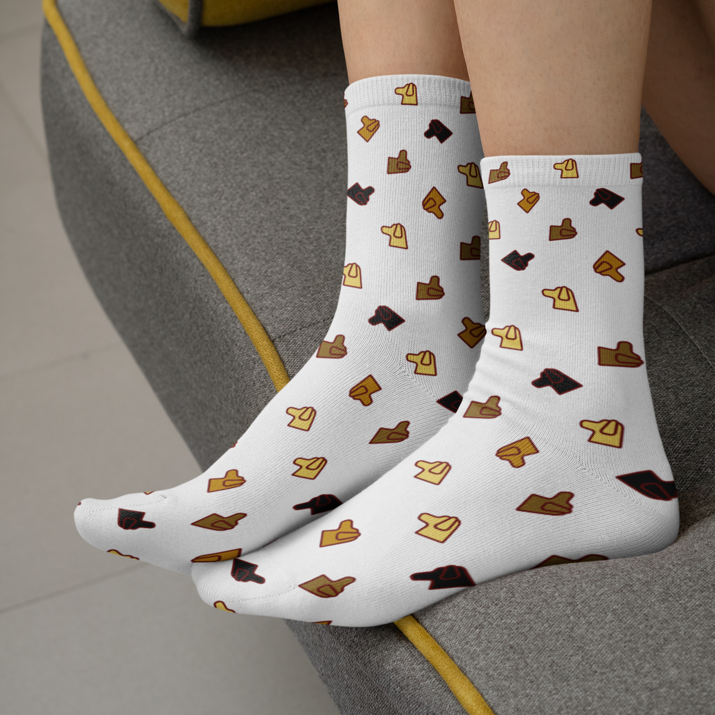 Labrador Pattern Dog Lover Tube Socks