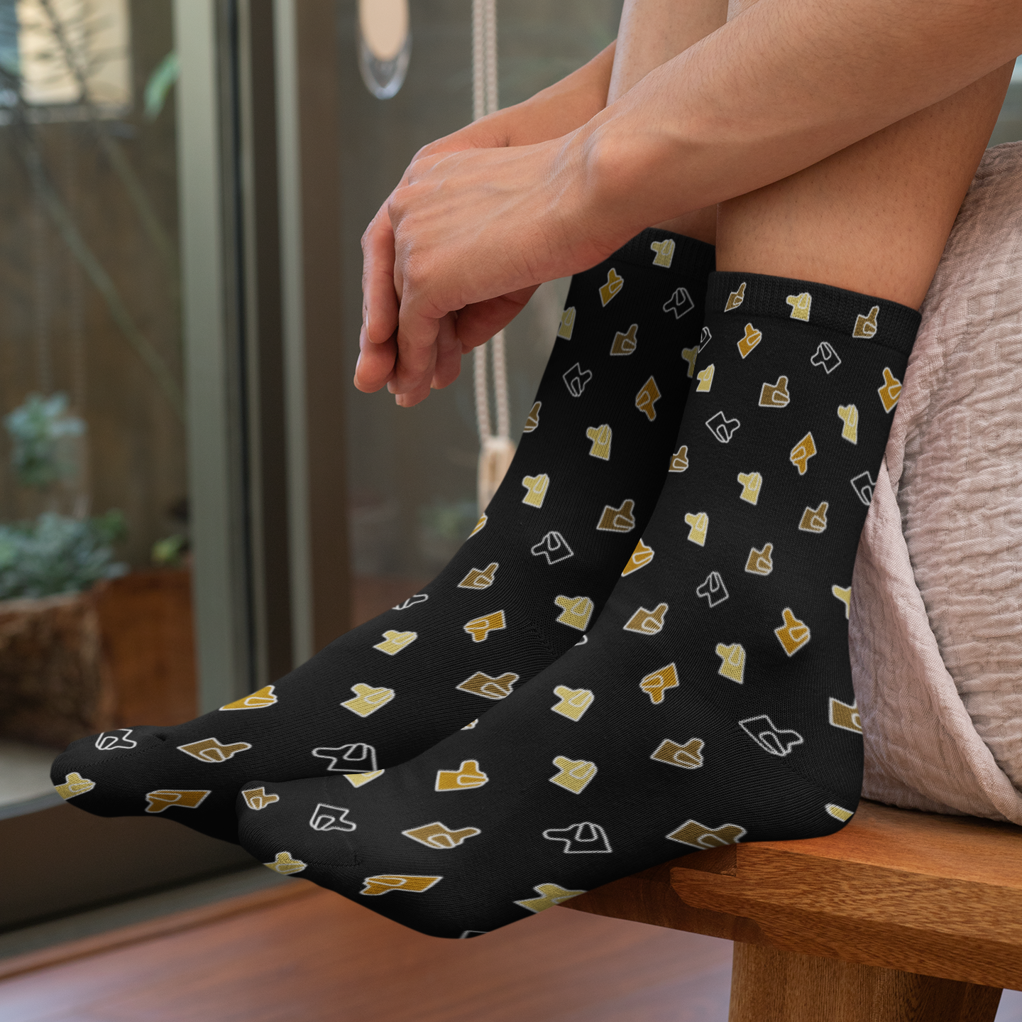 Labrador Pattern Dog Lover Tube Socks