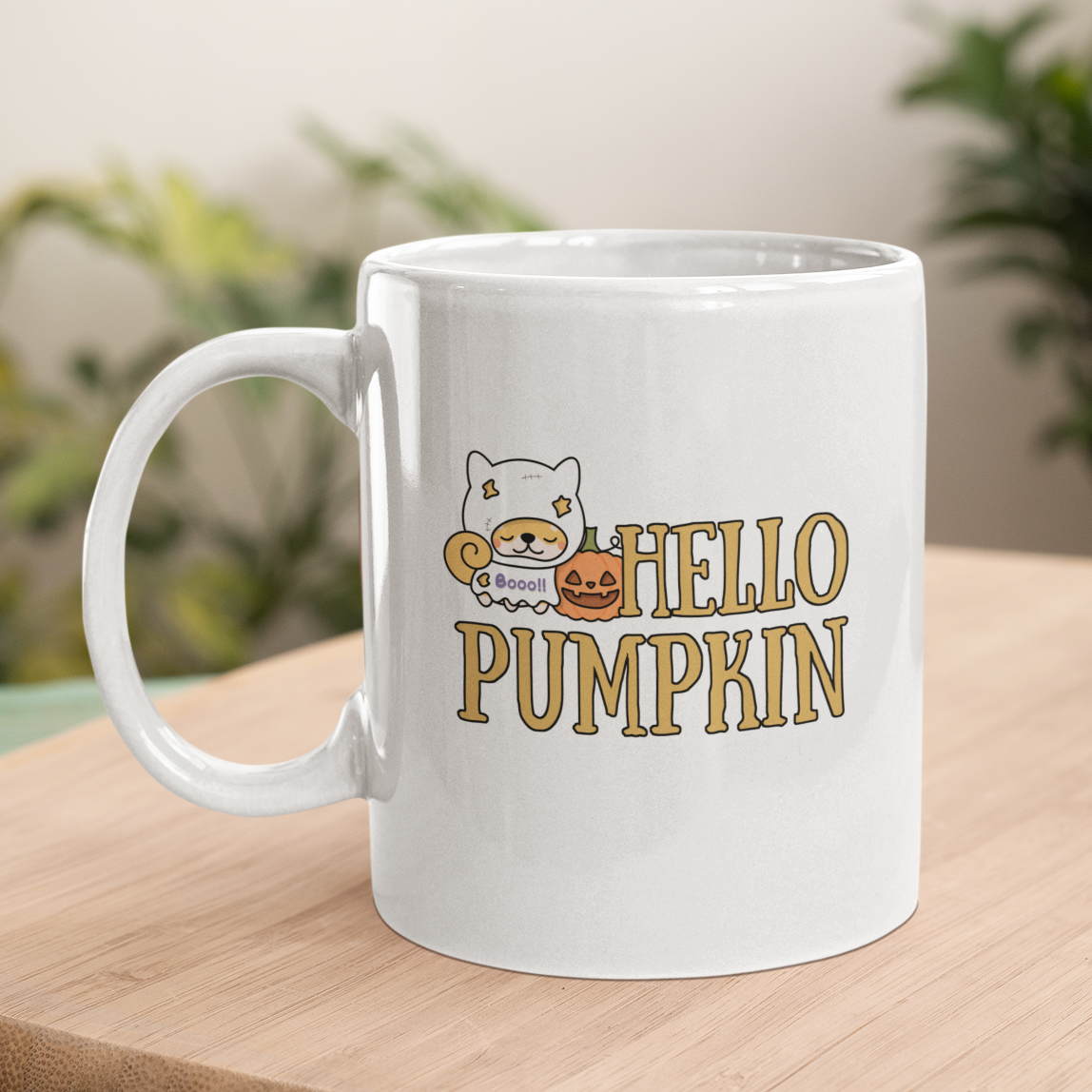 Halloween Pumpkin Mug Corgi Dog Lover Coffee Mug Dog Owner Gift