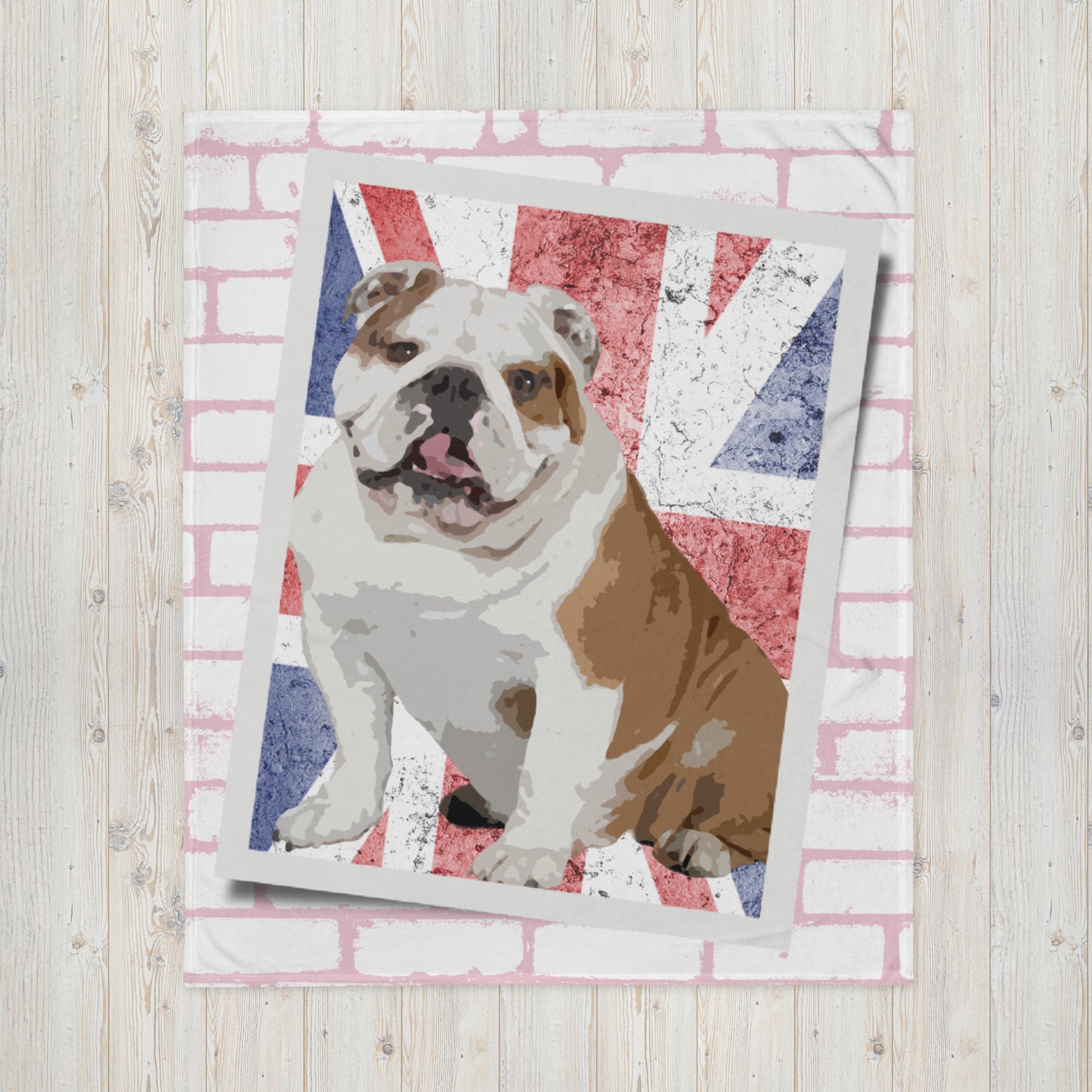 British Bulldog Dog Lover Throw Blanket Dog Owner Gift