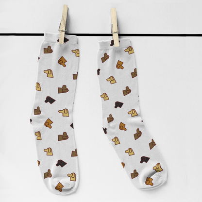 Labrador Pattern Dog Lover Tube Socks